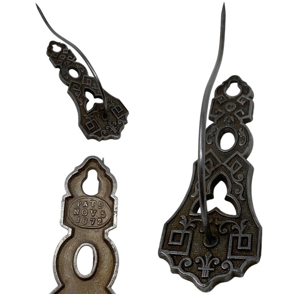 Eastlake Victorian Wall Mount Receipt Hook - Picture 4 of 4